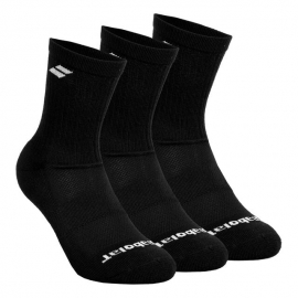 3 PARES DE CALCETINES BABOLAT NEGRO