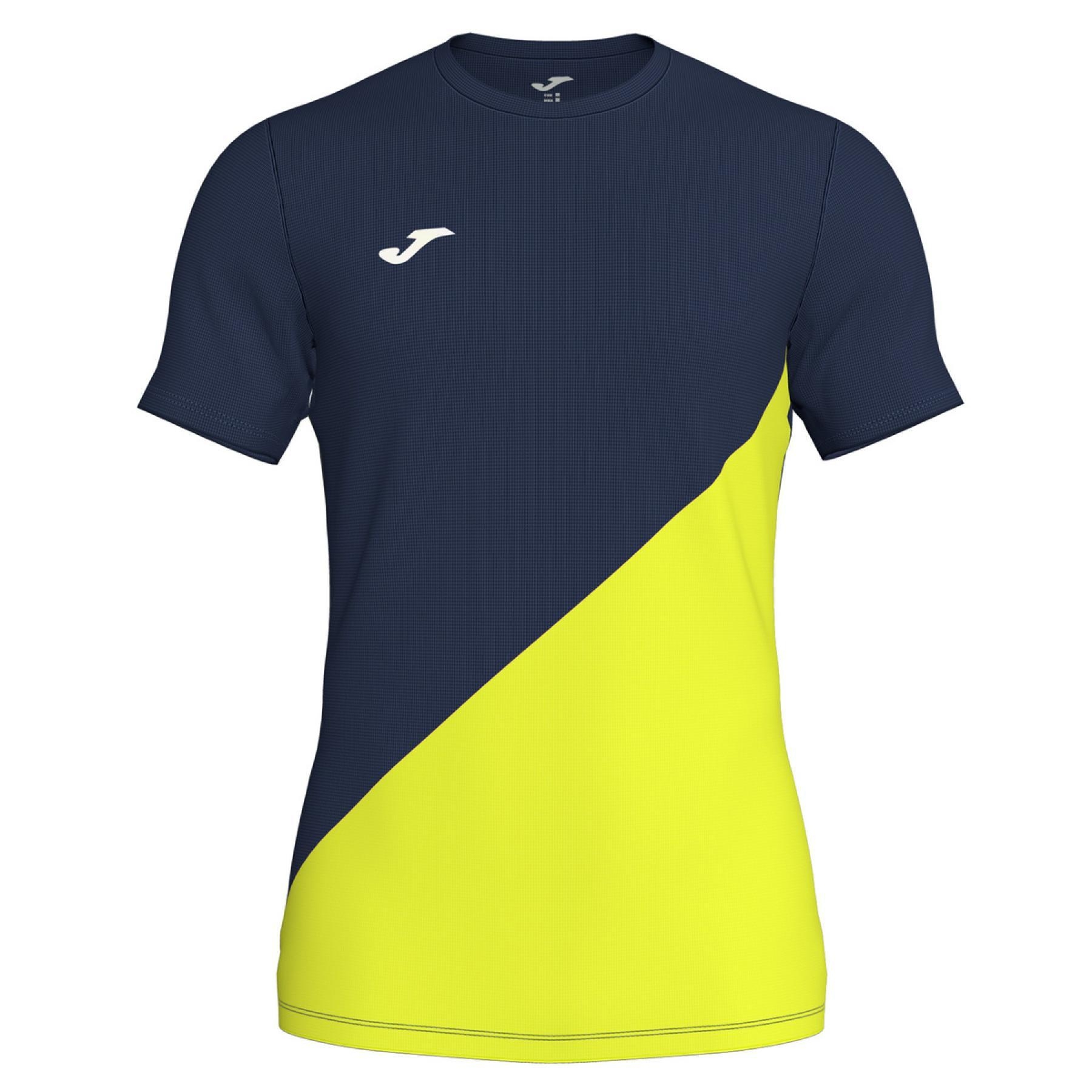 CAMISETA JOMA BLOQUES MARINO- AMARILLO