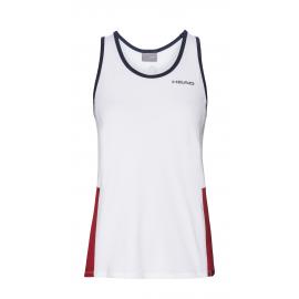 CAMISETA HEAD TANK TOP WOMEN BLANCA-ROJA