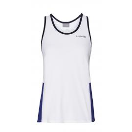CAMISETA HEAD TANK TOP WOMEN BLANCA-AZUL
