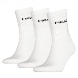CALCETINES HEAD SHORT CREW  3 PARES  BLANCO