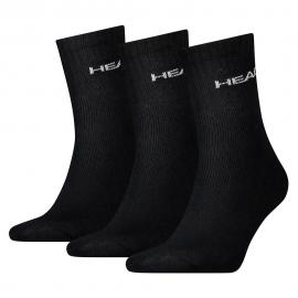 CALCETINES HEAD SHORT CREW 3 PARES NEGRO