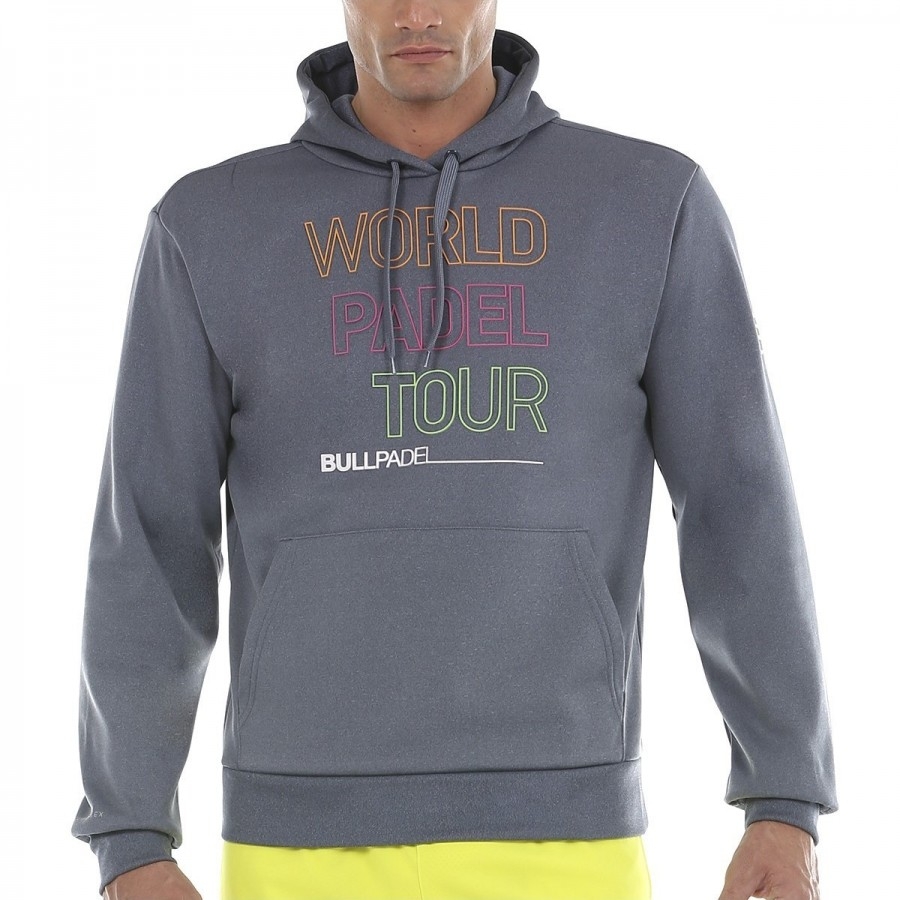 SUDADERA BULLPADEL WPT STEWAR GRIS AZULADO 108