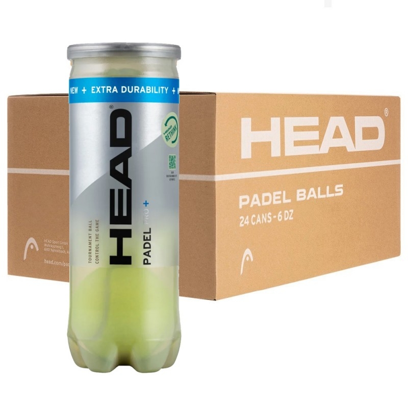 CAJON DE PELOTAS HEAD PADEL PRO+ 24 BOTES