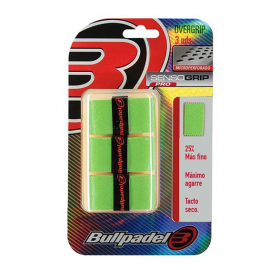 BLISTER 3 OVERGRIPS BULLPADEL VERDE MICROPERFORADO