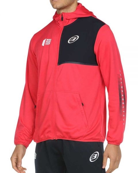 SUDADERA BULLPADEL RODICOL WPT 2022 CARMESI FLUOR