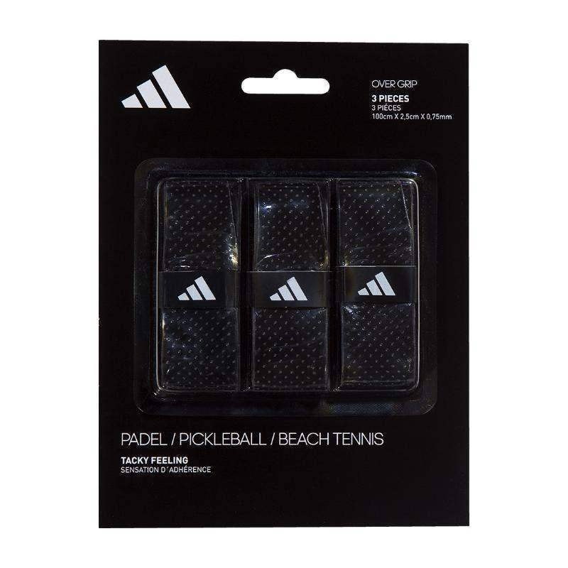 BLISTER 3 OVERGRIPS ADIDAS NEGROS