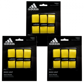 PACK 3 BLISTER GRIP ADIDAS AMARILLO